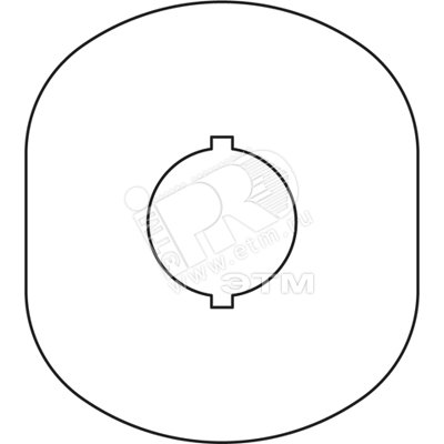 Шильдик MA6-1024 (желт.пласт. 1 место) с без текста