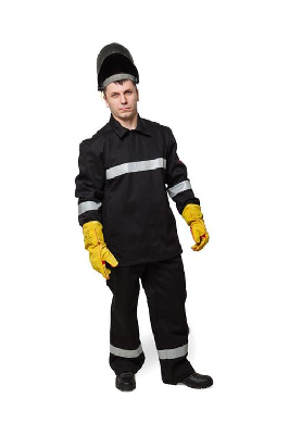 Костюм сварщика мужской летний КСв 130W 1 класс защиты, р. 104-108/182-188