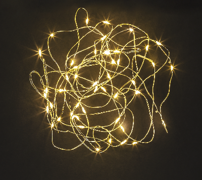 Гирлянда светодиодная новогодняя NGF-SM01-100WW-10-10.2m-3AA-SL-IP20