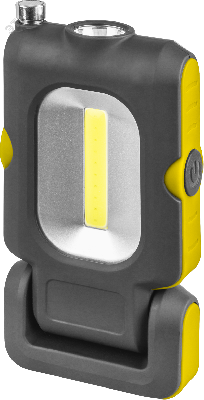 Фонарь светодиодный NPT-W07-ACCU 1Вт LED+3Вт COB LED аккумуляторный пластик