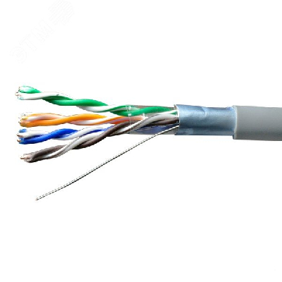 Витая пара Standard FTP 5e 4x2xAWG24 Cu LSZH нг(А)-HF In. 305м SUPRLAN