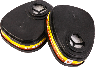 Фильтр противогазовый Jeta Safety для защиты от органических и кислых газов класса A1Е1, (в упаковке2 шт.)