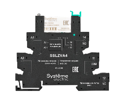 Модуль релейный 1CO, 6 A, 60 В DC, push-in зажим