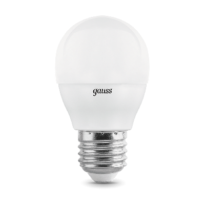 Лампа светодиодная LED 7 Вт 470 Лм 4100К белая E27 Шар (3 лампы в упаковке) Elementary Gauss