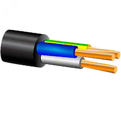 Кабель силовой ВВГнг(А) 3х2.5ок (N, PE) - 0.66 ТРТС