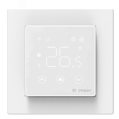 Терморегулятор с комбинацией датчиков Ридан Clever с Wi-Fi белый 16А