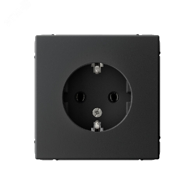 ARTGALLERY розетка с заземлением, 16А, механизм, карбон