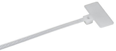 Хомут P6.6 маркерный белый 2.5х200мм 100шт/упак IEK