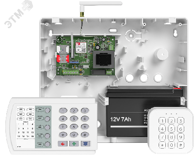 Прибор охранно-пожарный Контакт GSM-14А v.2 в корпусе под АКБ 7 Ач с microUSB