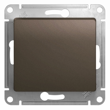 GLOSSA Кнопка нажимная схема 1 шоколад в рамку