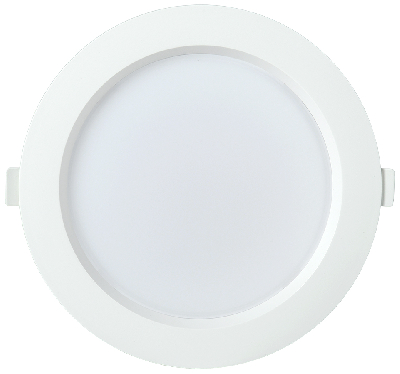 Светильник декоративный светодиодный LED встраиваемый ДВО 1703 белый круг 18Вт 4000K IP40