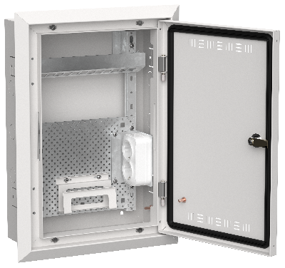 TITAN 5 Корпус мультимедиа ЩРв-24 (1х24) 505х365х130мм IP30 белый IEK