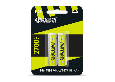 Элемент питания аккумуляторный AA 2700мАч Ni-MH