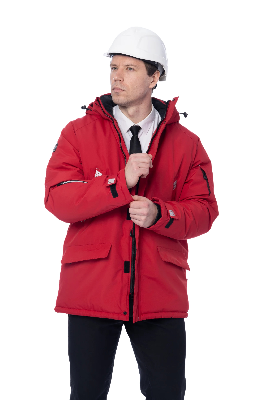 Зимняя куртка-парка KW204, красный (3XL)