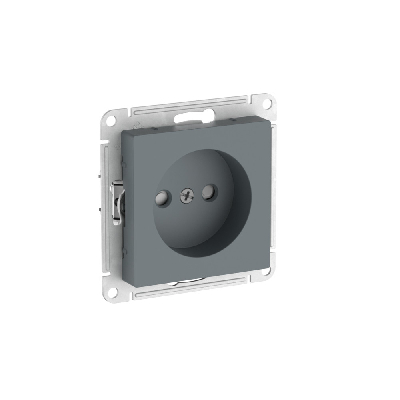 ATLASDESIGN РОЗЕТКА без заземления со шторками, 16А, быстрозажимные клеммы, ГРИФЕЛЬ