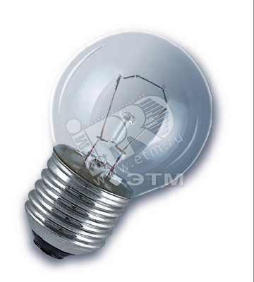 Лампа накаливания декоративная ДШ 60вт P45 230В E27 (шар) Osram