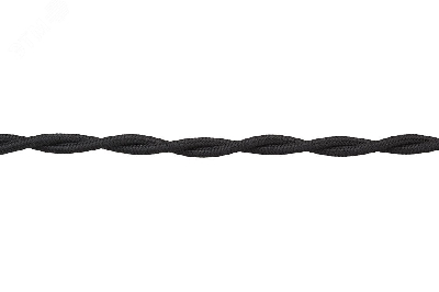 Ретро провод 2х1,5 Черный (матовый) 10м