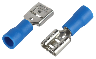 Разъем плоский NO-225-127 РпИм 2-250 изолированный «розетка» (упаковка 50 штук)