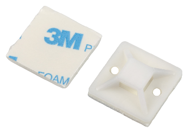 Площадка самоклеящаяся под хомуты 30х30 мм белая 50 штук NO-225-303