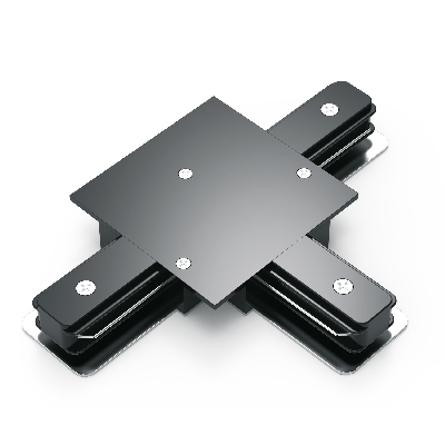 Коннектор для встраиваемых трековых шинопроводов AC 220В Черный IP20 Т-образный Track