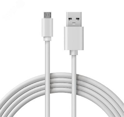 Кабель USB-micro USB, PVC, 1.8 м., белый, REXANT