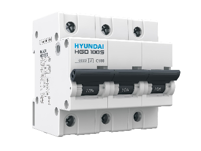 Выключатель автоматический модульный трехполюсный 100А 10кА С HGD