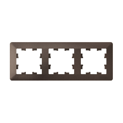 ATLASDESIGN AIR 3-постовая РАМКА, МОККО/дымчатый черный