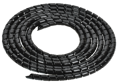 Спираль монтажная СП-09 черная (2м/упак) IEK