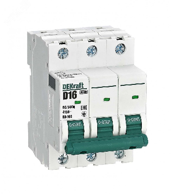 Выключатель автоматический ВА-103 3Р 16А D 6кА новый