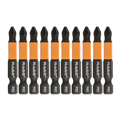 Биты магнитные S2 PH2 x 50 мм 10 шт