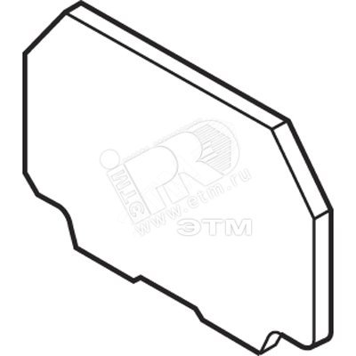 Заглушка торцевая для FED2-4 V0 для DR1.5/4