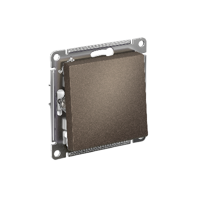 ATLASDESIGN 1-клавишный ПЕРЕКЛЮЧАТЕЛЬ, сх.6, 10АХ, быстрозажимные клеммы, МОККО