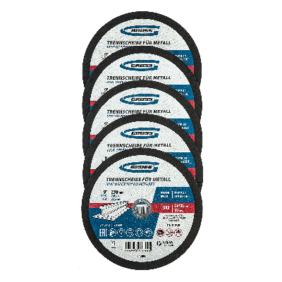 Круг отрезной по металлу, 230 х 2,0 х 22,2 мм, WA36TBF, в метал.банке, 5 шт.