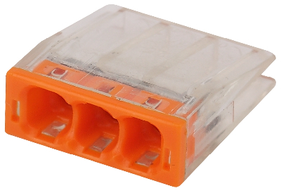 Клемма СМК компактная с пастой серии 243, 3 отверстия, 0,5-2,5 м NO-224-35