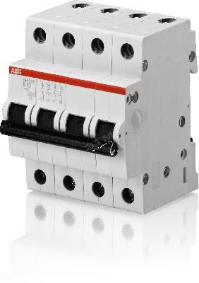 Выключатель автоматический четырехполюсный 10А С SH204L 4.5кА
