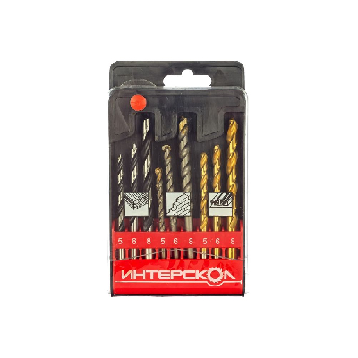 Набор сверл по металлу, бетону, дереву 5,6,8
