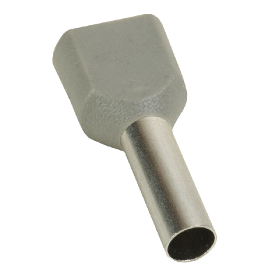 Наконечник штыревой втулочный под два провода НШвИ2 OptiKit T-Shv2-PVC- 4,0-12 (100шт)