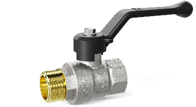 Кран шаровой латунный 47.40.В-Н.Р Ду 40 Ру 25 рычаг