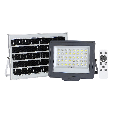 Прожектор светодиодный LED ДО-100Вт 6500К 1200 Лм IP65 с солнечной панелью Jazzway
