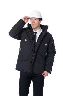 Зимняя куртка-парка KW204, черный (2XL)