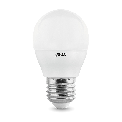 Лампа светодиодная LED 7 Вт 520 лм 3000К AC150-265В E27 шар P45 теплая шаговое диммирование выключателем Black
