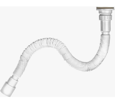 Гофросифон 1200 мм 1 1/2'x40/50 универсальный (выпуск с нержавеющей решеткой)