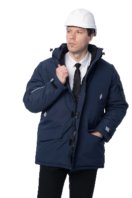 Зимняя куртка-парка KW204, синий (L)