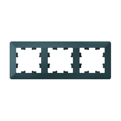 ATLASDESIGN AIR 3-постовая РАМКА, ИЗУМРУД/дымчатый черный