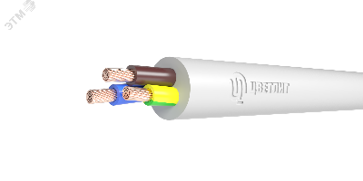 Провод ПВС 2х1,5+1х1,5 белый