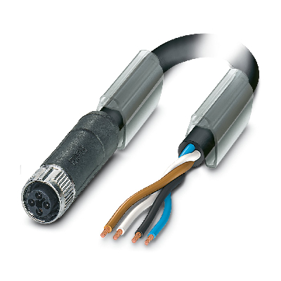 Силовой кабель SAC-4P-10,0-PUR/M12FST