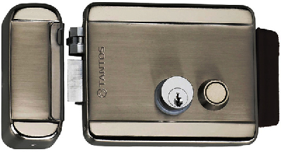 Замок накладной универсальный с блокировкой кнопки в 2-х положениях