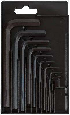 Ключи шестигранные короткие CrV 9 шт(1.5-10 мм) (в коробочке)