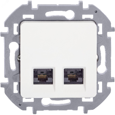 INSPIRIA розетка двойная RJ 45  категория 5e  UTP белый