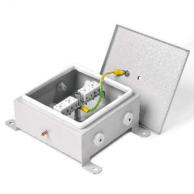 PTK-Accessories КМОМГ Коробка монтажная           огнестойкая металлическая герметичная, IP54 , 4   контакта для кабеля до 2,5 мм2 (4к х 2,5мм), 3    ввода